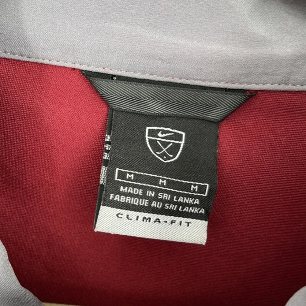 Nike Clima-Fit‎ Full Zip Golf Jacket (Men's Medium) Maroon